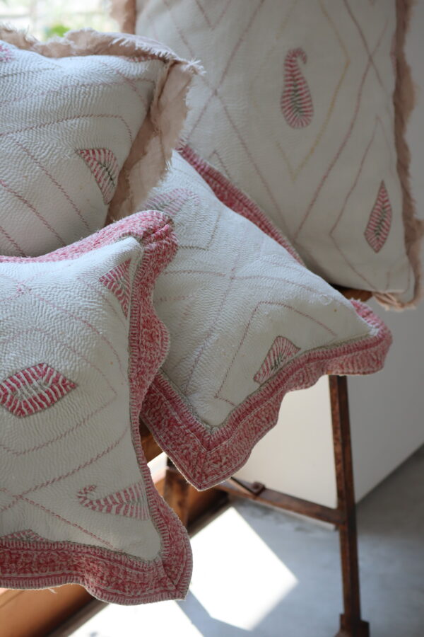 Old Kantha Cushion / G 07 - 画像 (7)