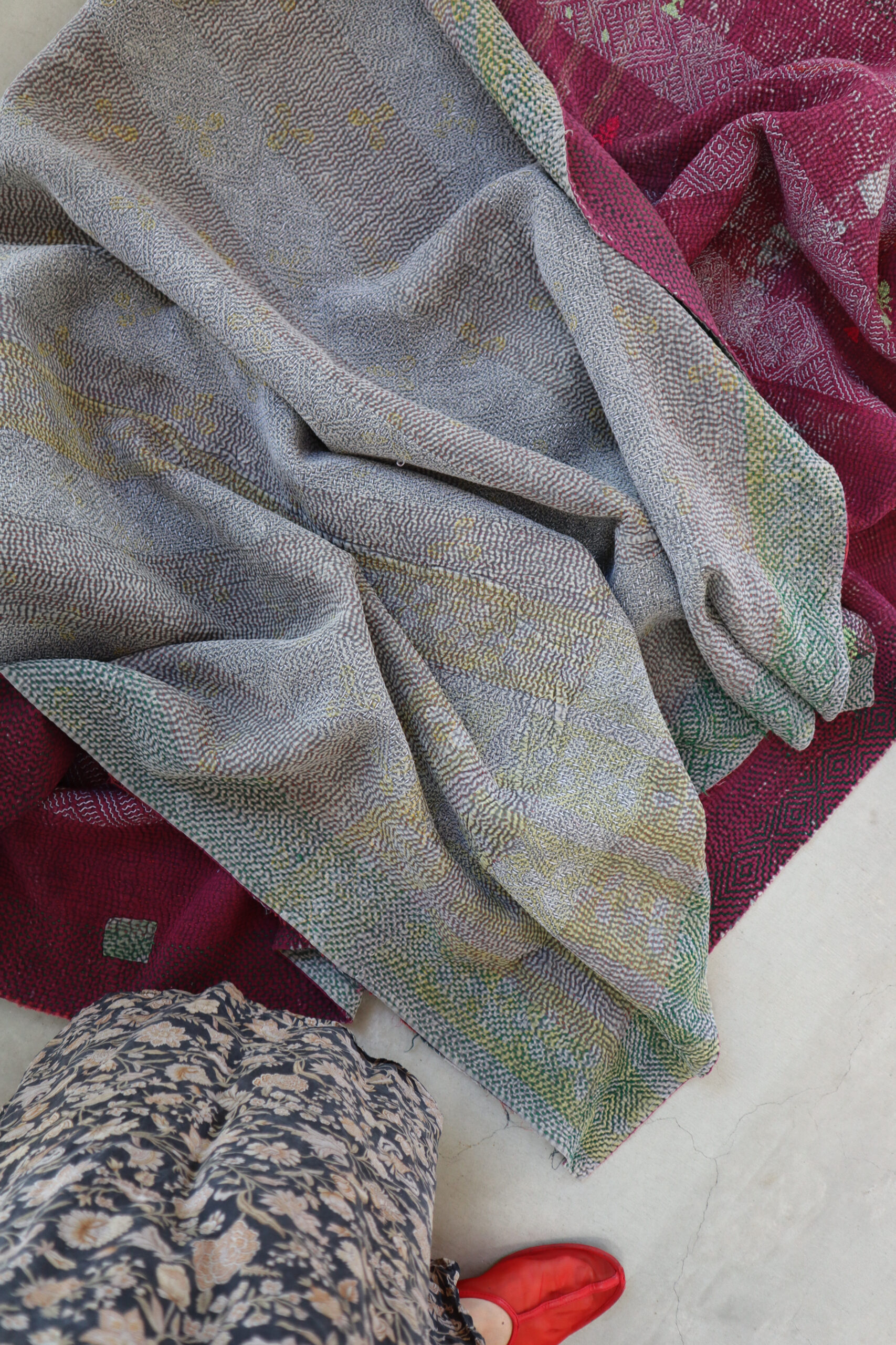 Vintage kantha / V 60 - 画像 (3)